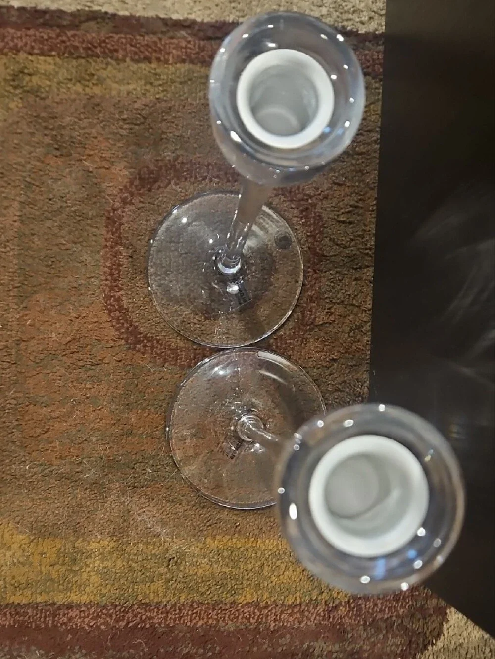 Set Of 2 IKEA Blomster Glass Candle Holders.
